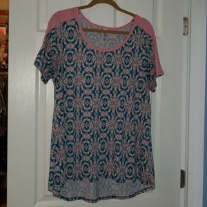 Multi-colored LuLaRoe XL Classic T